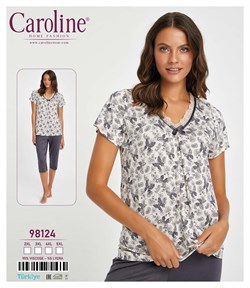 Комплект футболка капри Caroline большого размера Car98124 - фото 12887