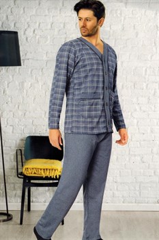 Пижама мужская фланелевая Mlk102