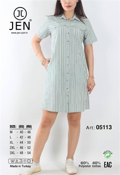 Платье-рубашка Jen05113 - фото 15730