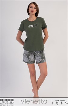 Комплект женский футболка с шортами Vienetta VS91526