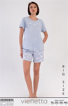 Комплект футболка с шортами большого размера vienetta VS80019