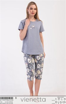 Женский комплект vienetta футболка с капри VS86224