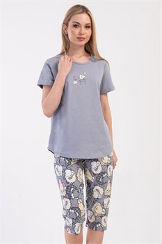 Женский комплект vienetta футболка с капри VS86224