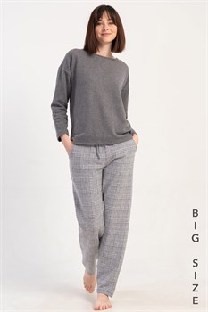 Костюм для отдыха большого размера жаккард интерлок 5010100000