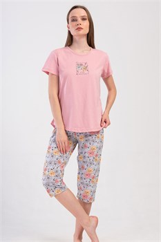Женский комплект vienetta футболка с капри VS73402