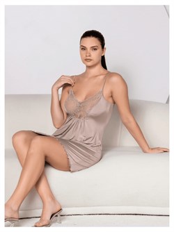 Шёлковая сорочка на бретелях Caroline Car2044-C