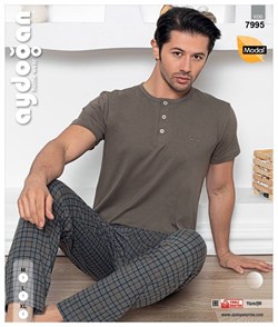 Комплект мужской футболка Modal c брюками
