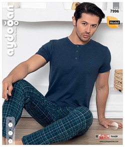 Комплект мужской футболка Modal c брюками