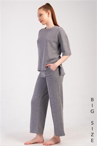 Костюм для отдыха большого размера жаккард интерлок 5010120000