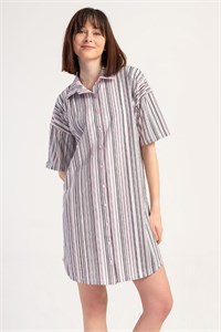 Халат-рубашка с коротким рукавом Vienetta 7534