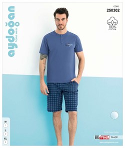 Комплект мужской футболка с шортами Aydogan AYD250302